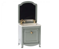 Sink W/ Mirror, Mouse - Dark Mint