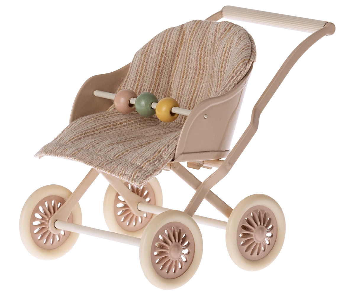 Maileg - Stroller, Baby - Rose - Image 2