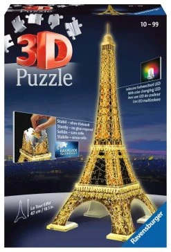Puzzle: 3D Puzzle - Eiffel Tower Night Edition