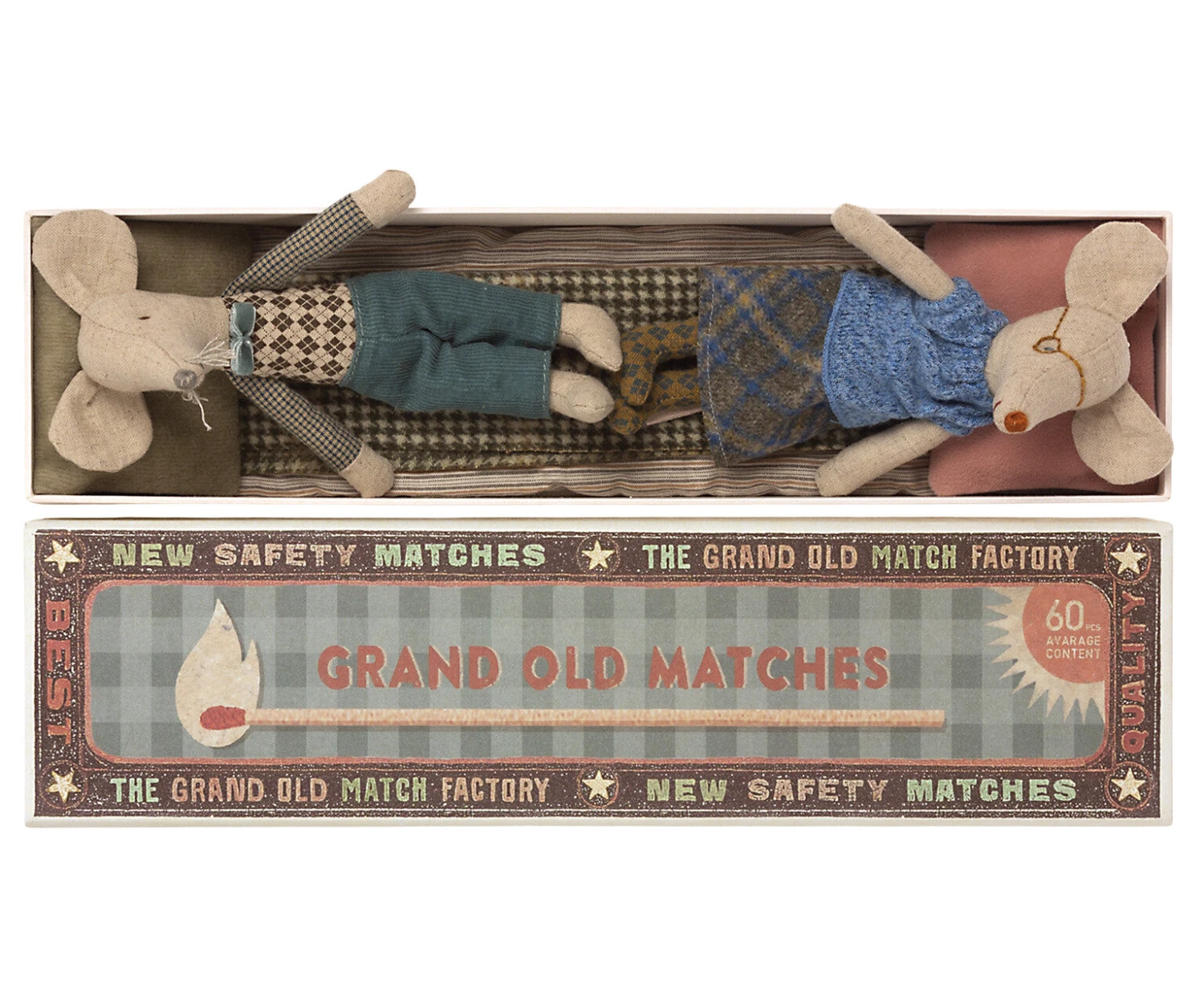 Grandma & Grandpa Mice In Matchbox - Image 2