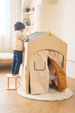 Ash - Wood Adjustable Learning Tent With Desk And Chair