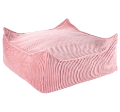 Pink Mousse Square Ottoman