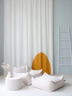 Yellow Curry Sunrise Curtain