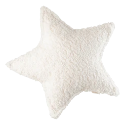 Cream White Star Cushion
