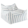 Blue Stripes Beanbag Chair