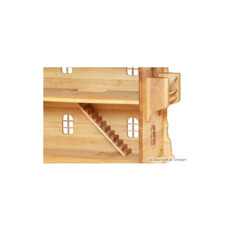 Drewart Doll House With Natural Roof And Doors - Image 7