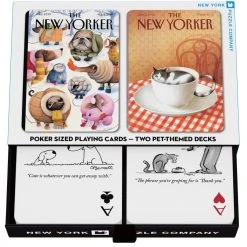 Dog And Cat Cartoons Double Deck Playing Cards