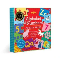 Eeboo Alphabet & Numbers Puzzle Pairs
