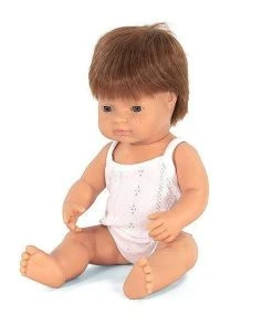 Miniland Baby Doll, Red-haired Boy, 15in