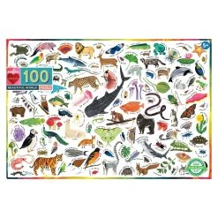 Eeboo Beautiful World 100 Piece Puzzle