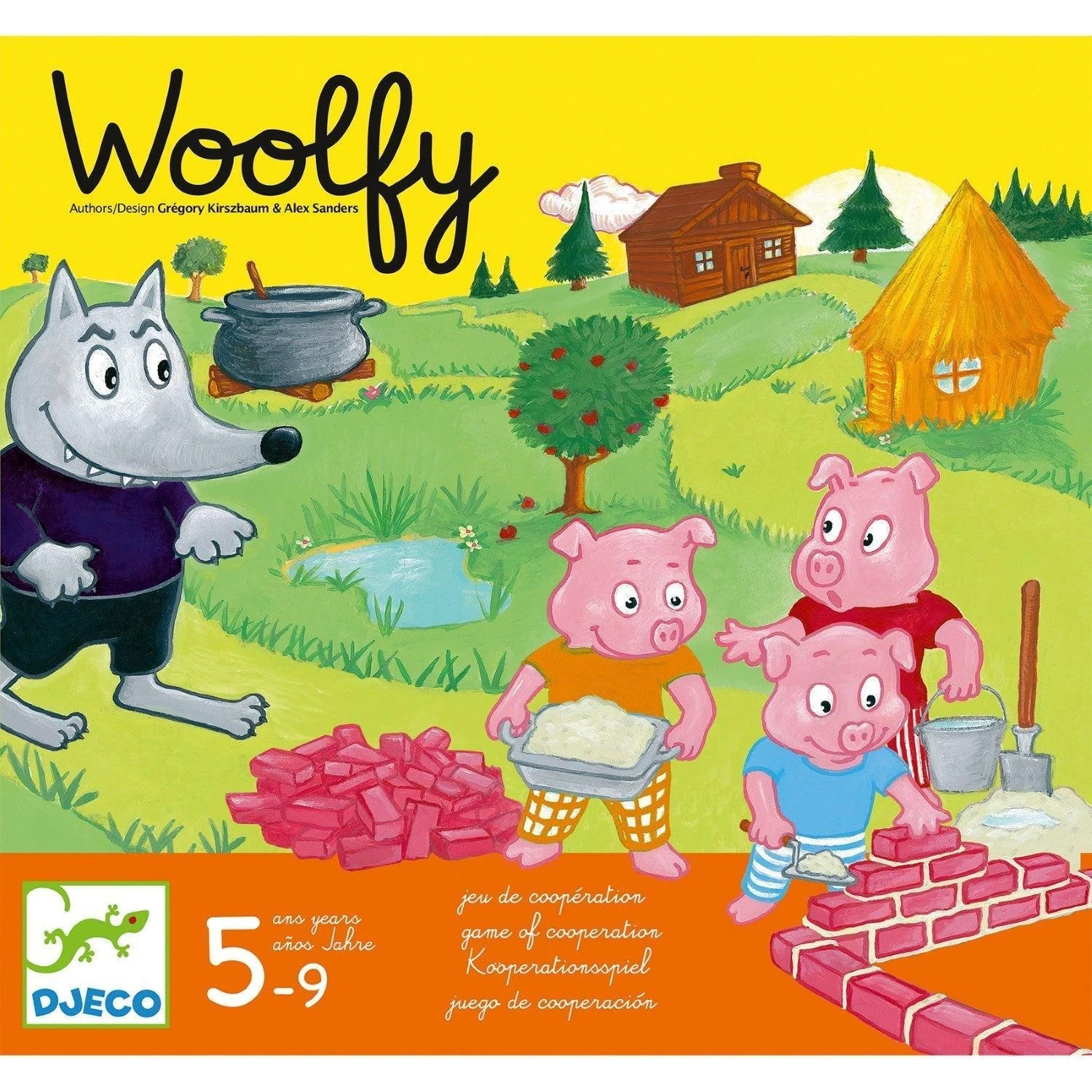 Djeco Woolfy Three Little Pigs Cooperation Game - Image 2
