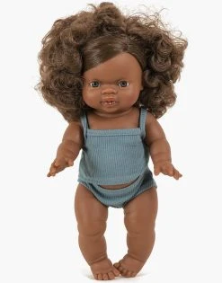 Gordis BASICS Ribbed Knit, Peacock - Minikane