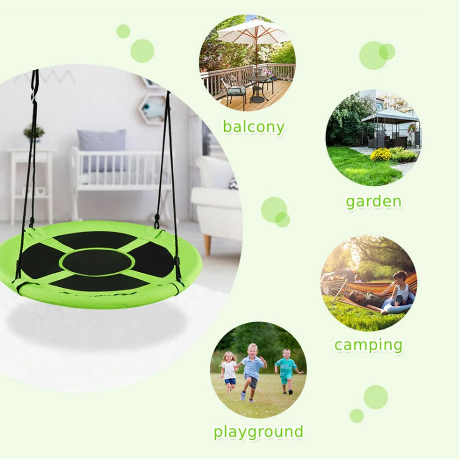 40" Flying Saucer Tree Swing - Image 6