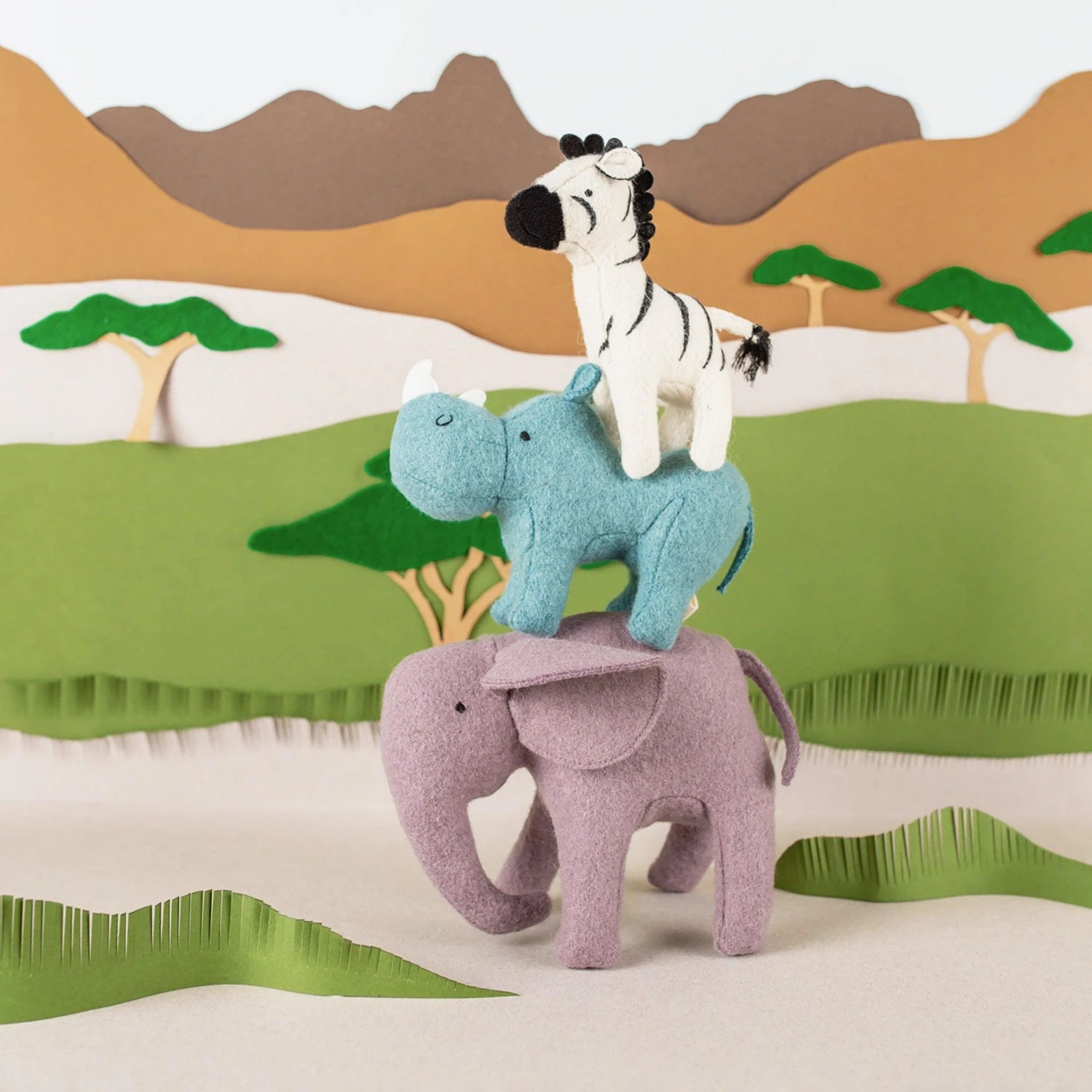 Holdie Folk Set - Safari Animals