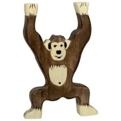 Holztiger - Wooden Animal - Chimpanzee, Standing