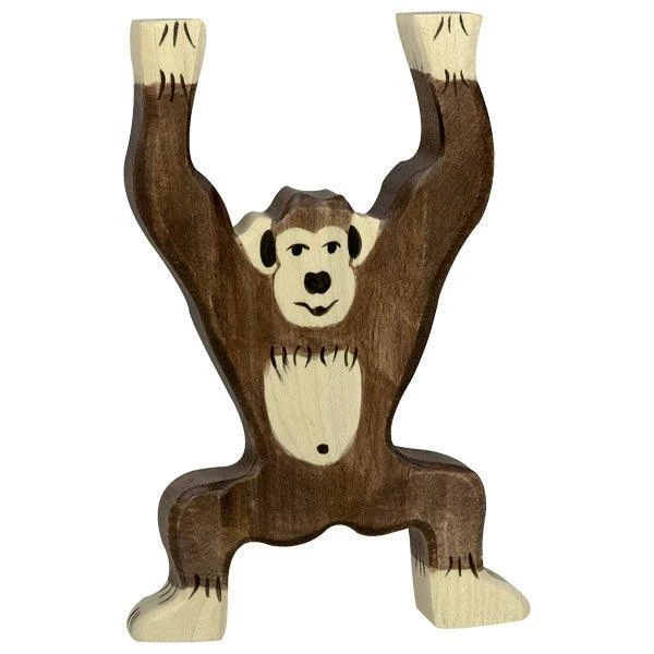 Holztiger - Wooden Animal - Chimpanzee, Standing