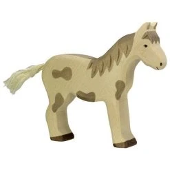 Holztiger - Wooden Animal - Horse, Standing, Dappled