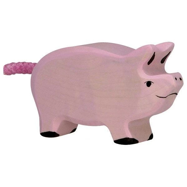 Holztiger - Wooden Animal - Piglet