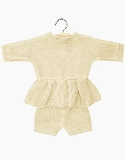 Cream Knit Félicie Set For 11in Dolls - Minikane BABIES