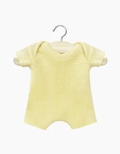 Vanilla Honeycomb Shortie Romper For 11in Doll - Minikane Babies