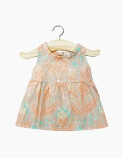 Faustine Sleeveless Baby Doll Dress, Aquarius 13in - Minikane