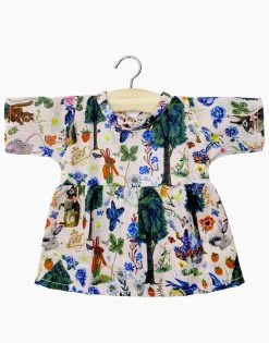 Long Sleeve Faustine Baby Doll Dress, Nathalie Lété Alice 13in - Minikane