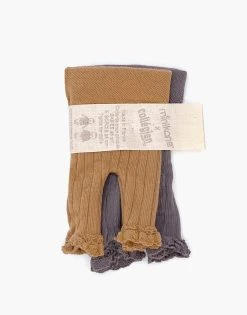 Minikane X Collegien - Set Of 2 Chloe Ruffle Doll Tights