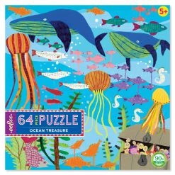Eeboo Ocean Treasure 64 Piece Puzzle