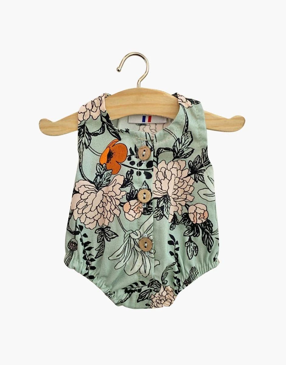 Sacha Luxury Roses Romper Doll Clothing For 13in Doll - Minikane