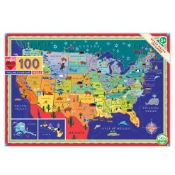 Eeboo This Land Is Your Land 100 Piece Puzzle
