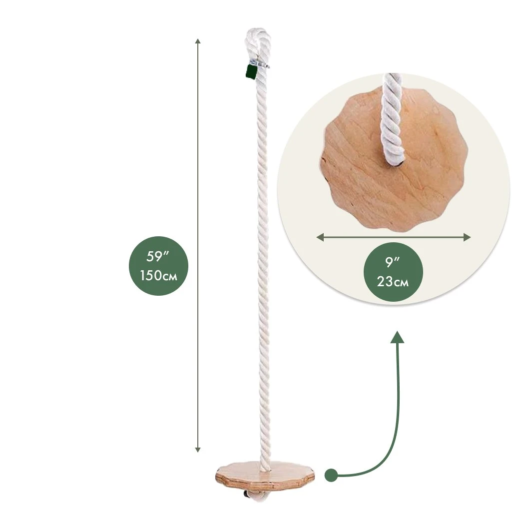 Wooden Rope Swing For Kids - Image 4