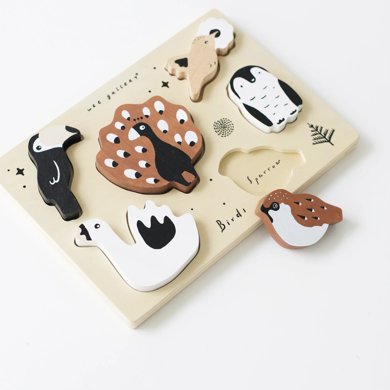 Wooden Tray Puzzle - Birds - Image 2