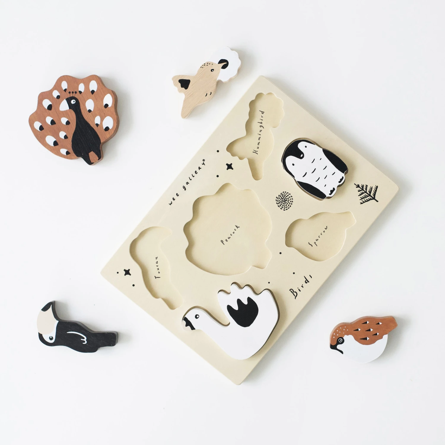 Wooden Tray Puzzle - Birds - Image 3